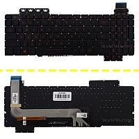 کیبرد لپ تاپ ایسوس FX503 مشکی-اینترکوچک-بابک لایت-بدون فریم با کلید پاور