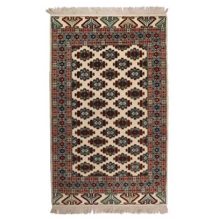 فرش دستبافت دو و نیم متری مدل ترکمن طرح واگیره کد 1404173