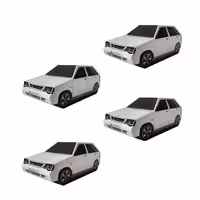 دستمال کاغذی طرح پراید 111 هاچبک مجموعه 4 عددی