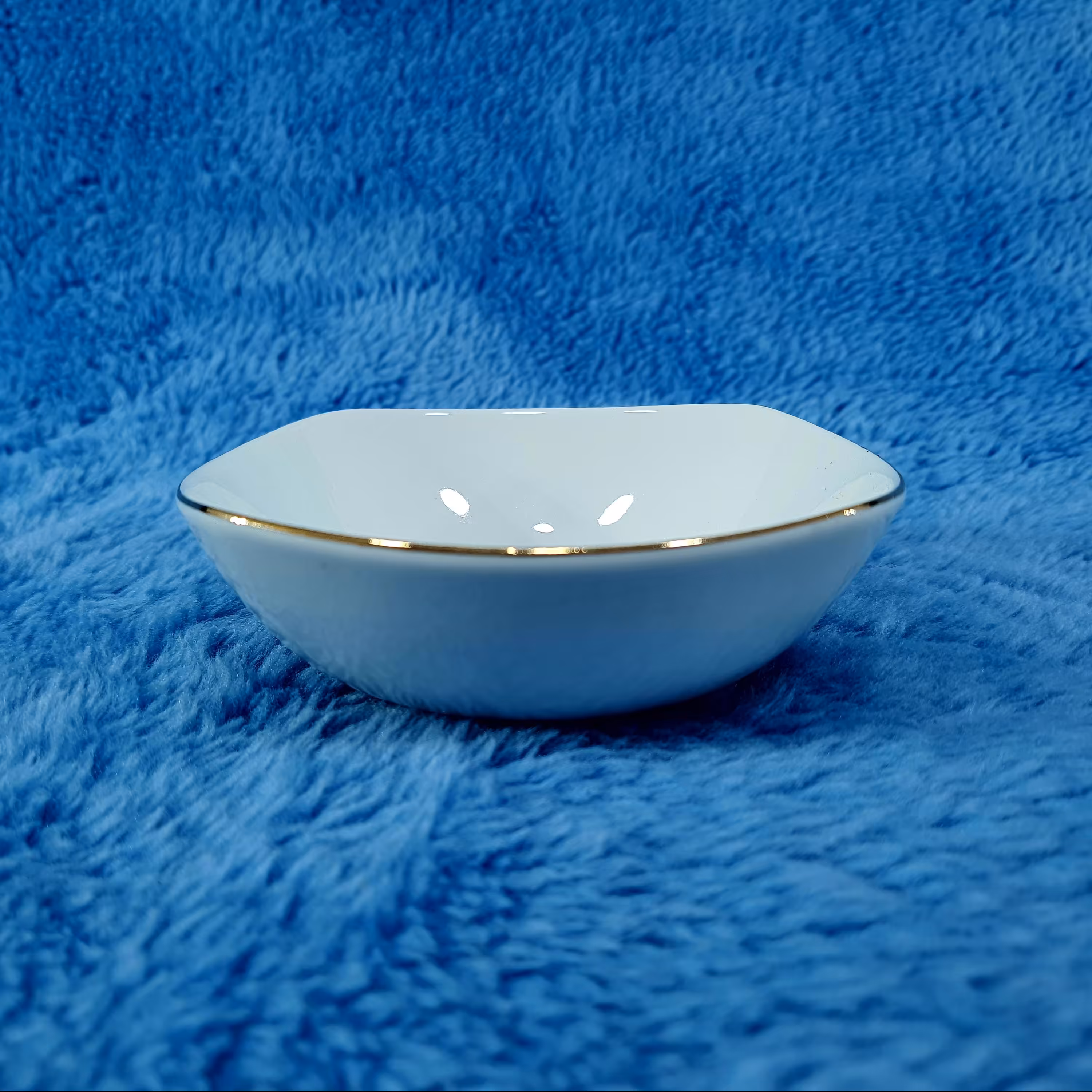 کاسه ماست خوری چینی لورین مدل سناتور لب طلا بسته 6 عددی