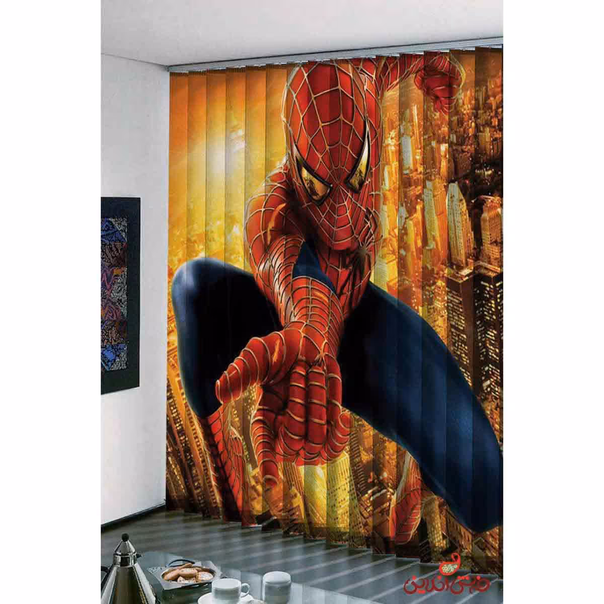 پرده طرح مرد عنکبوتی  کد 761