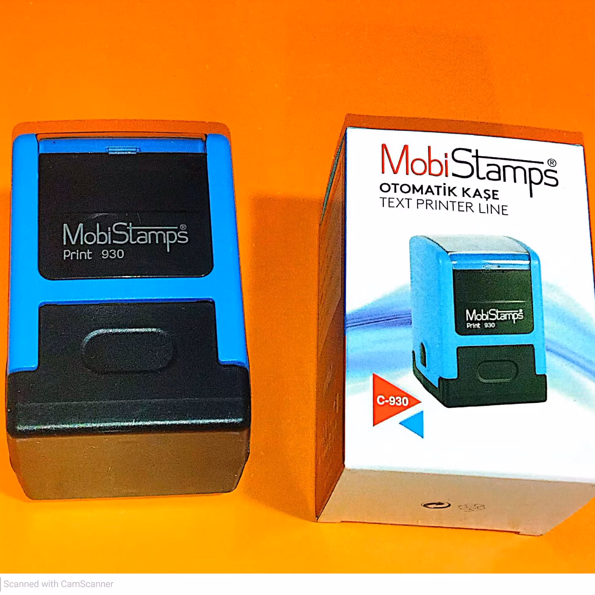 دستگاه مهر اتوماتیکc930 مربع  موبی  (3 سانت) بدون ژلاتین 