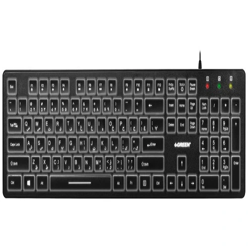 کیبورد گرین مدل GK401 باحروف فارسی