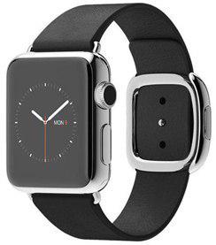 ساعت هوشمند اپل سری 1مدل 38mm Stainless Steel Case with Black Modern Buckle-MJYK2