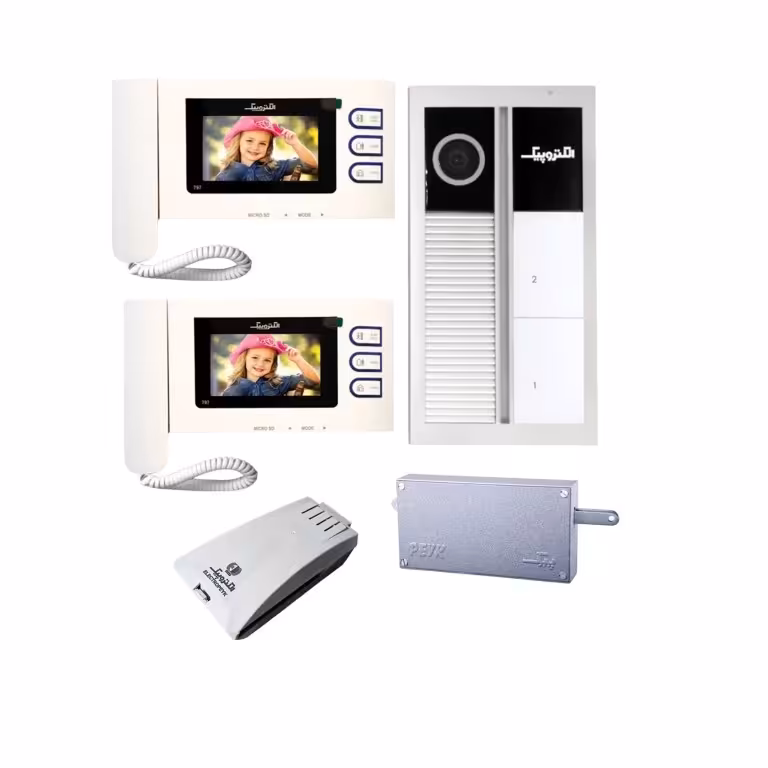 آیفون تصویری الکتروپیک . پک کامل  2 واحدی . مدل 797 با پنل لمسی رندا 1195