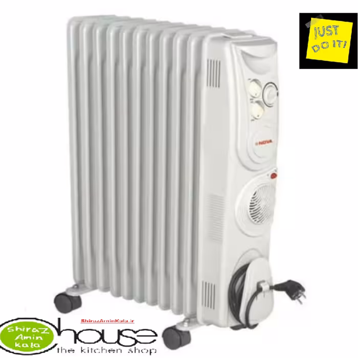 شوفاژ برقی نوا 11 پره مدل NH-1253-11F رنگ سفید