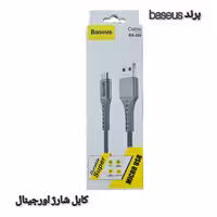 کابل شارژ اورجینال میکرو baseus مدل bs-200 جنس ضد برش برزنتی کیفیت عالی ( صد در صد فست شارژ )