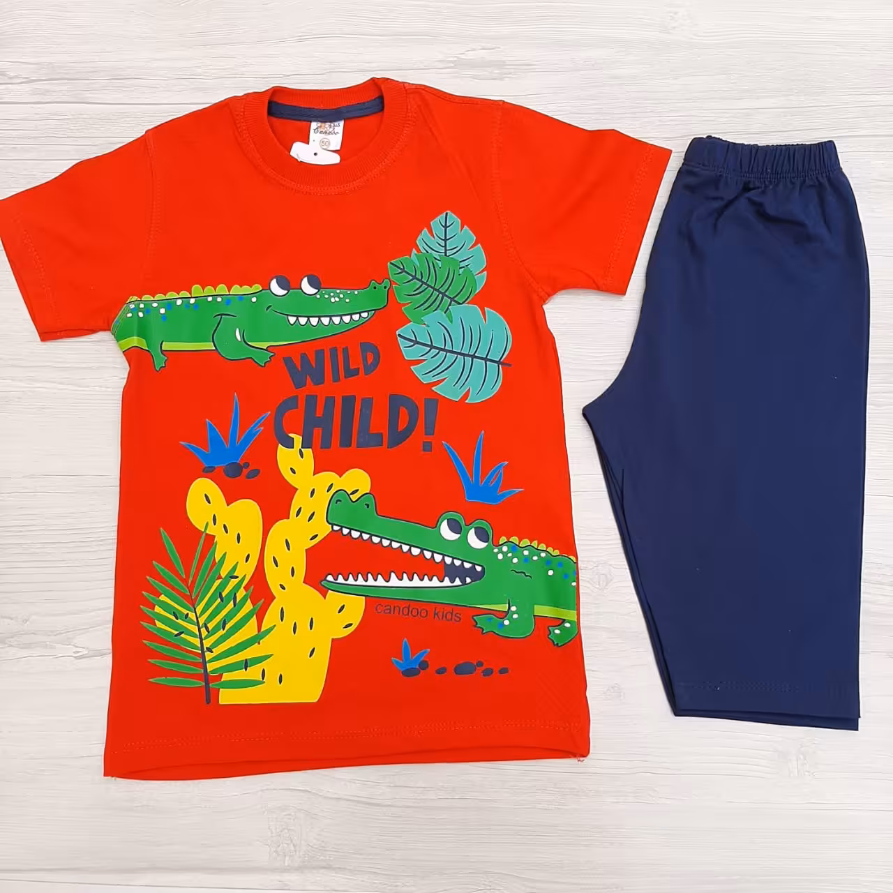  تیشرت شلوارک پسرانه ست تابستانی سایز50و55