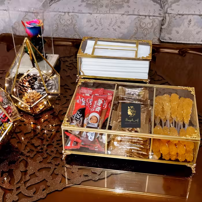 تیباکس و جعبه پذیرایی 3 خانه