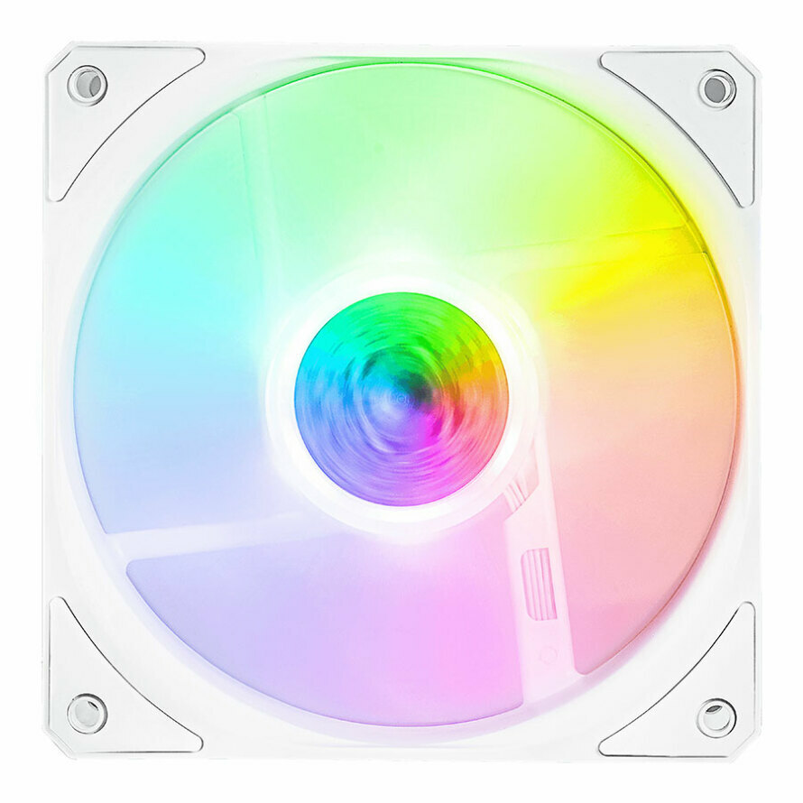 فن کیس کولر مستر مدل SICKLEFLOW 120 ARGB WHITE EDITION