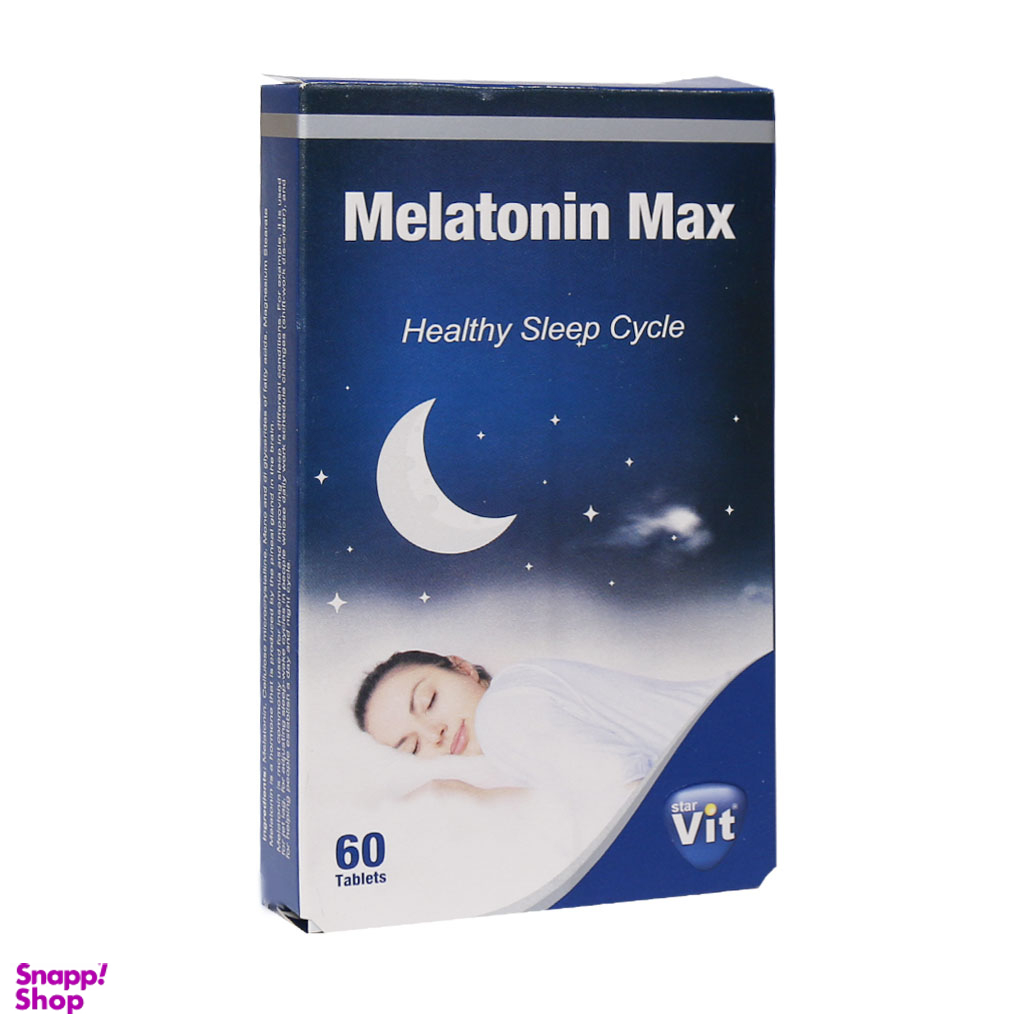 قرص تنظیم خواب ملاتونین مکس (Melatonin Max) استار ویت بسته 60 عددی