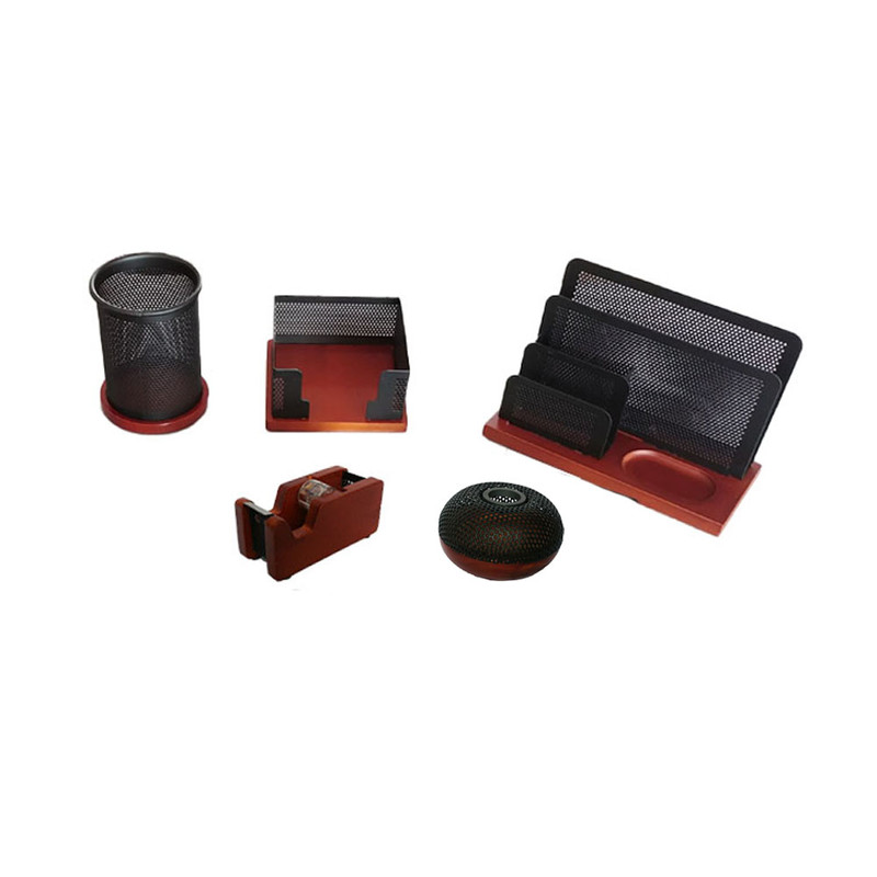 ست لوازم اداری رومیزی مدل M-05 مجموعه 5 عددی