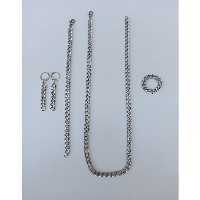 سرویس کارتیر تراش دار نقره ای 