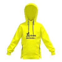 هودی مشترک دخترانه و پسرانه M 410 برشاد زرد-سرمه ای 128