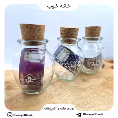 جا ادویه شیشه ای مدل خمره ای