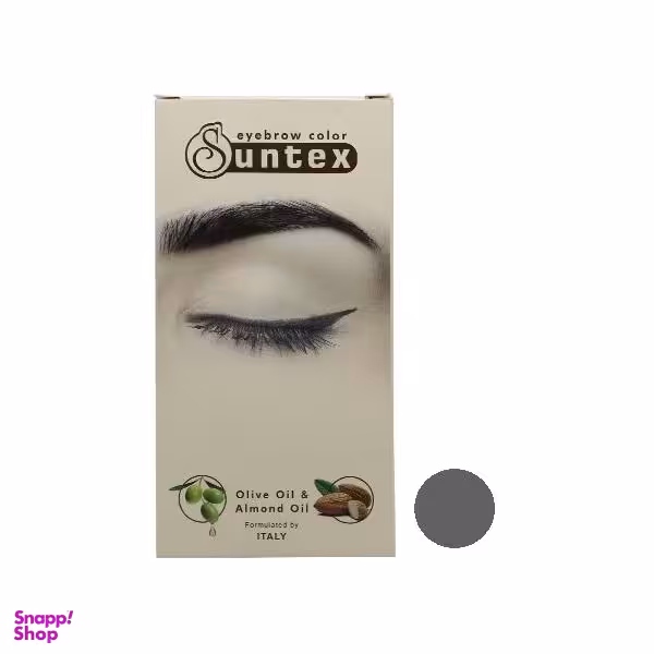 کیت رنگ ابرو سانتکس (Suntex) شماره C7-E8.1 رنگ بلوند دودی روشن حجم 30 میلی‌لیتر