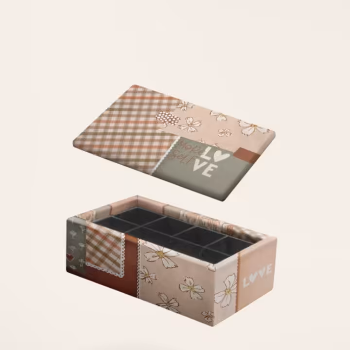 جعبه هدیه مخمل بزرگ مریخ طرح Love self

