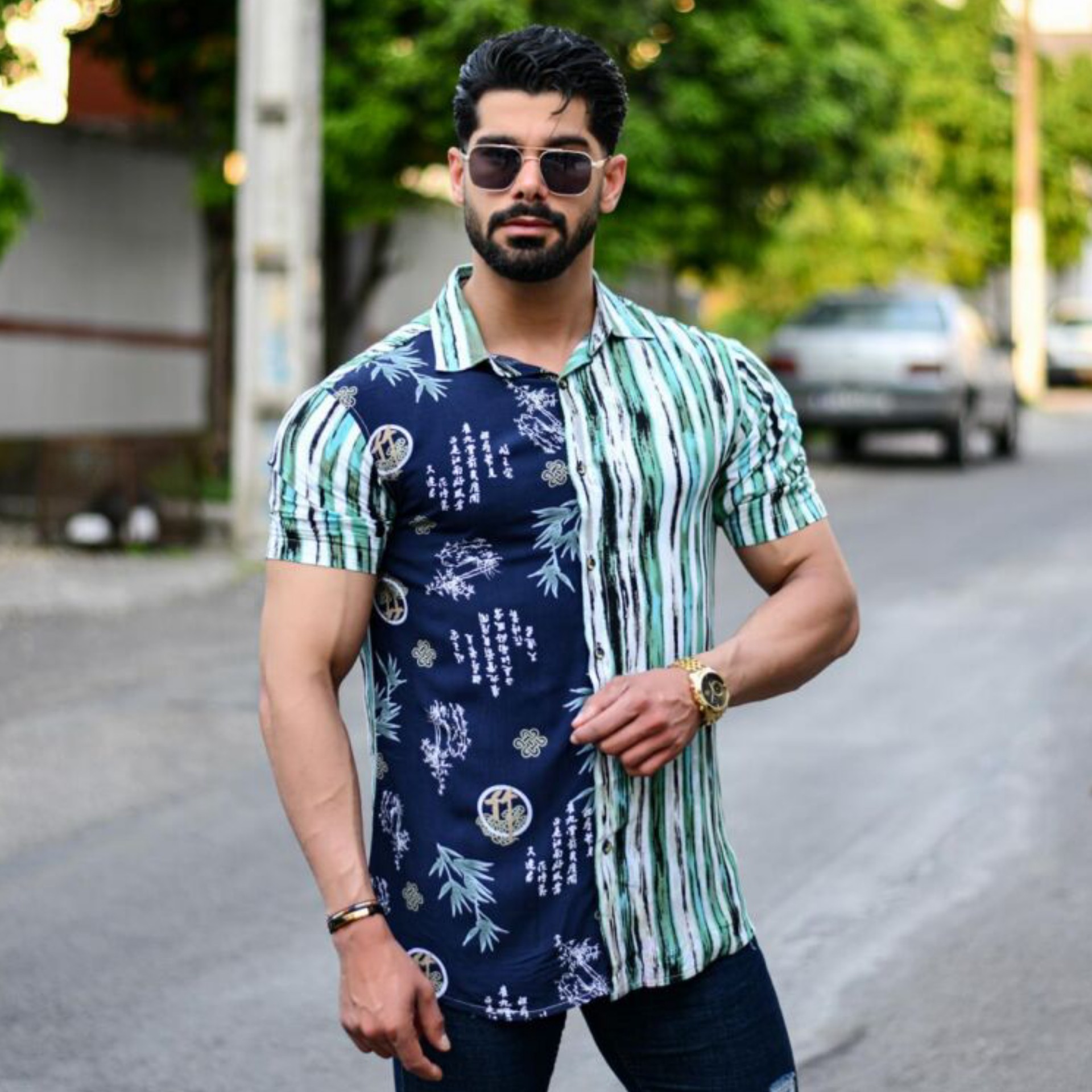 پیراهن هاوایی مردانه در سه مدل جدید خاص در 4 سایز L.XL.2XL.3XL
