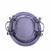 سینی پیوتر گرد سالی نو طرح گنجشک