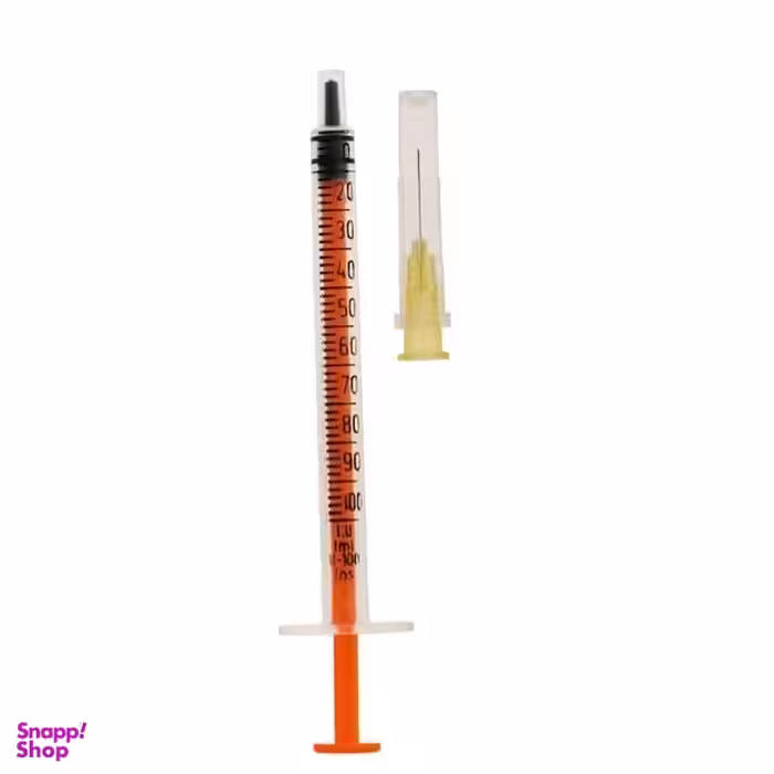 سرنگ سوپا مدل U100  ظرفیت 1 سی سی بسته 20 عددی