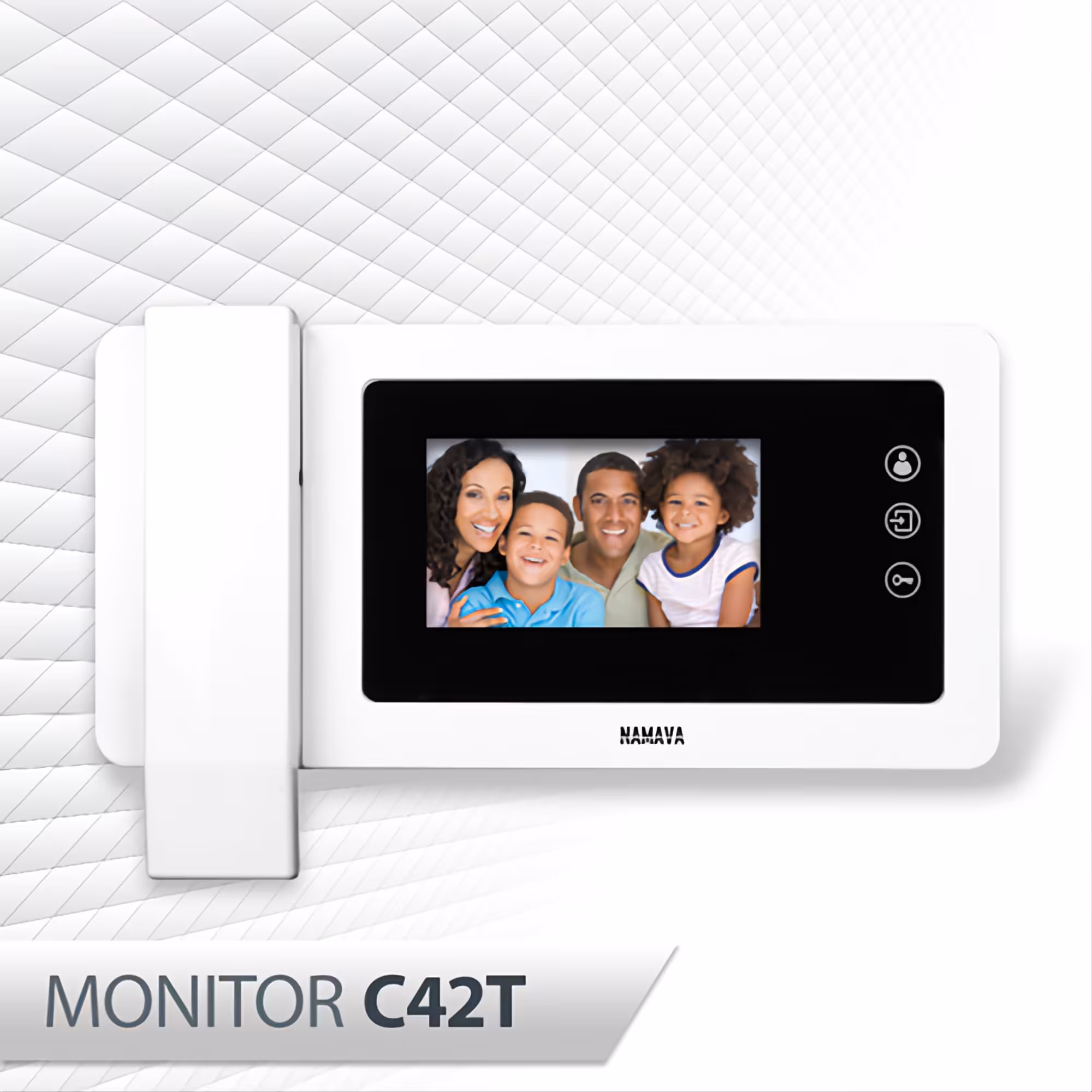 مانیتور آیفون تصویری نماوا  4.3 اینچ بدون حافظه  مدل  C42T