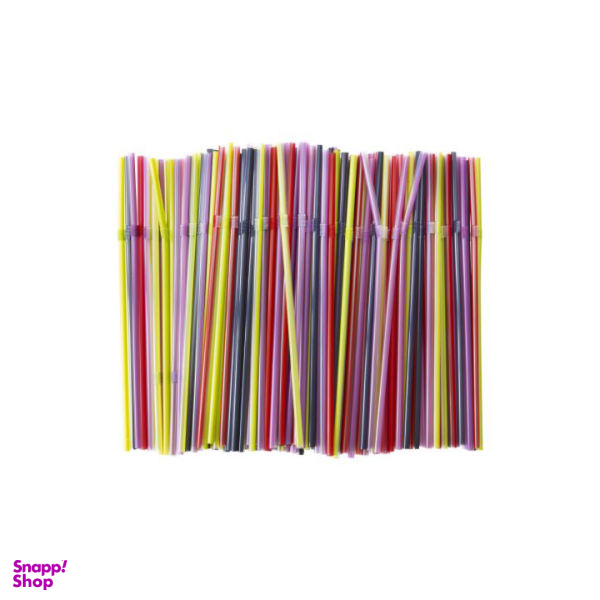 نی نوشیدنی یکبار مصرف آسان نوش مدل لومان بسته 100 عددی