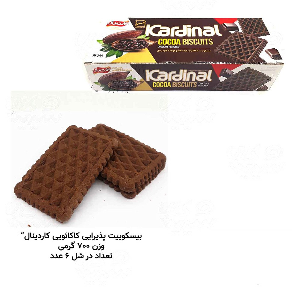 بیسکوئیت پذیرایی کاکائویی 4 جعبه (700 گرمی)