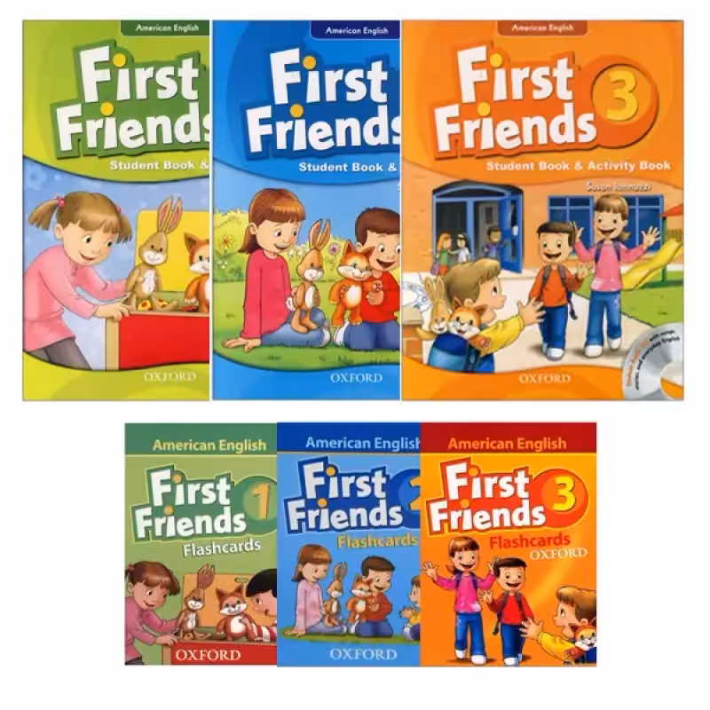 American First Friends Flashcards Series فلش کارت