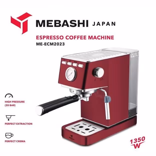 اسپرسو ساز مباشی مدل ECM2023  فشار بخار 20 بار توان 1350 وات سیستم کاپوچینوساز