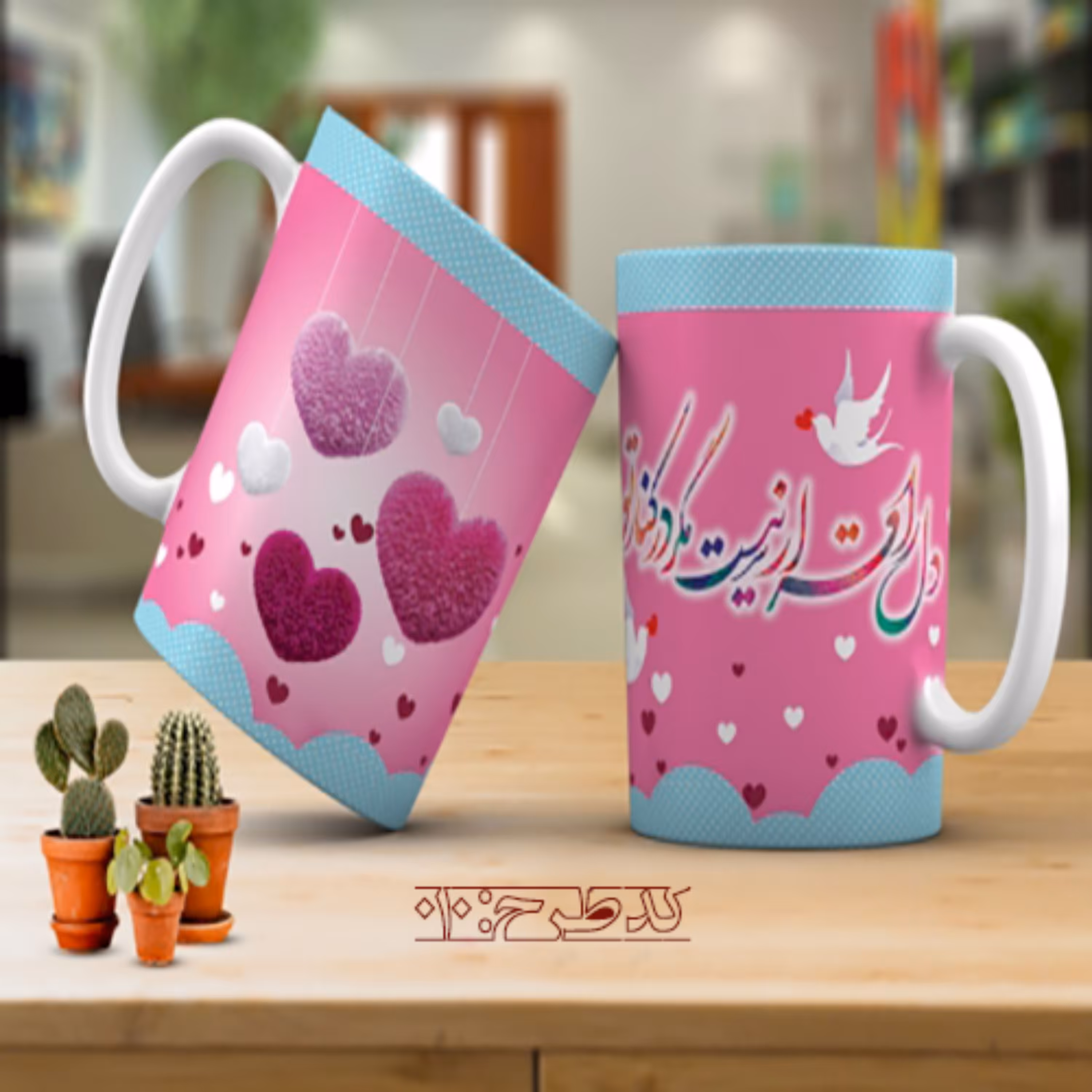 ماگ عاشقانه فانتزی طرح 010