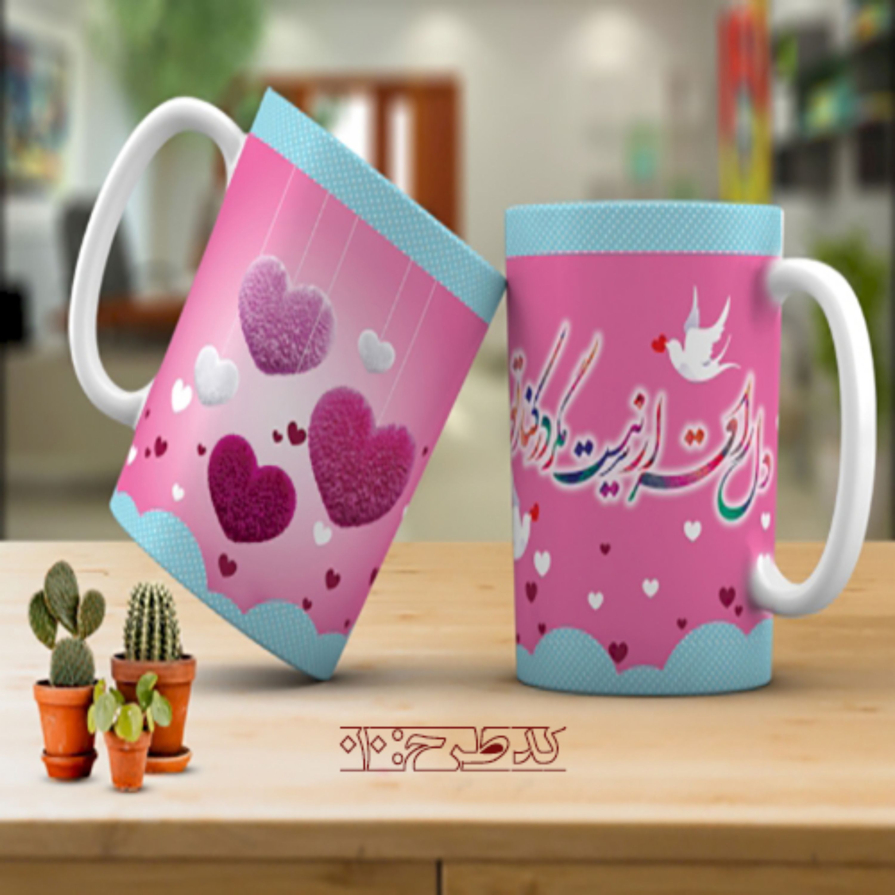 ماگ عاشقانه فانتزی طرح 010