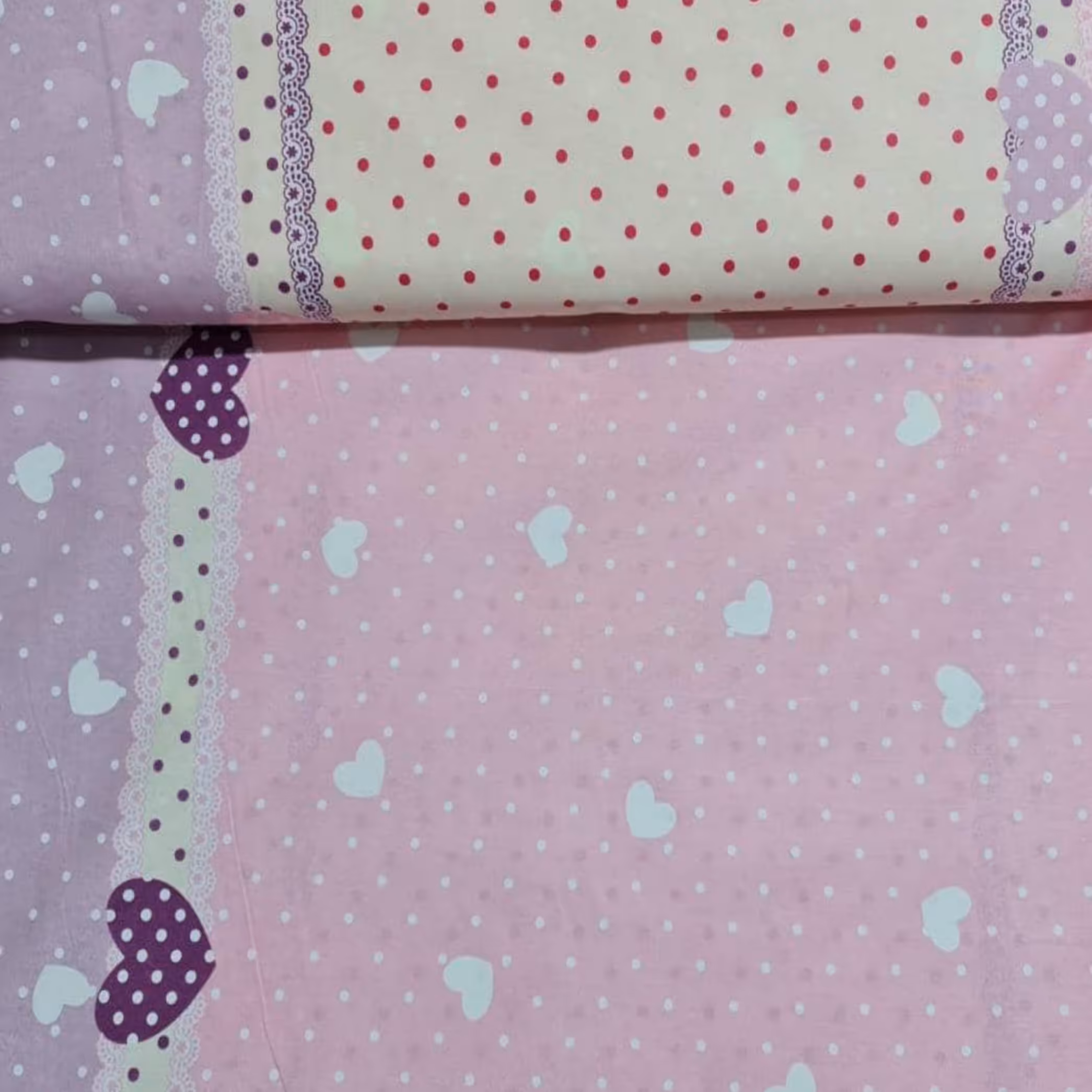 پارچه ملحفه طرح قلب کد 02