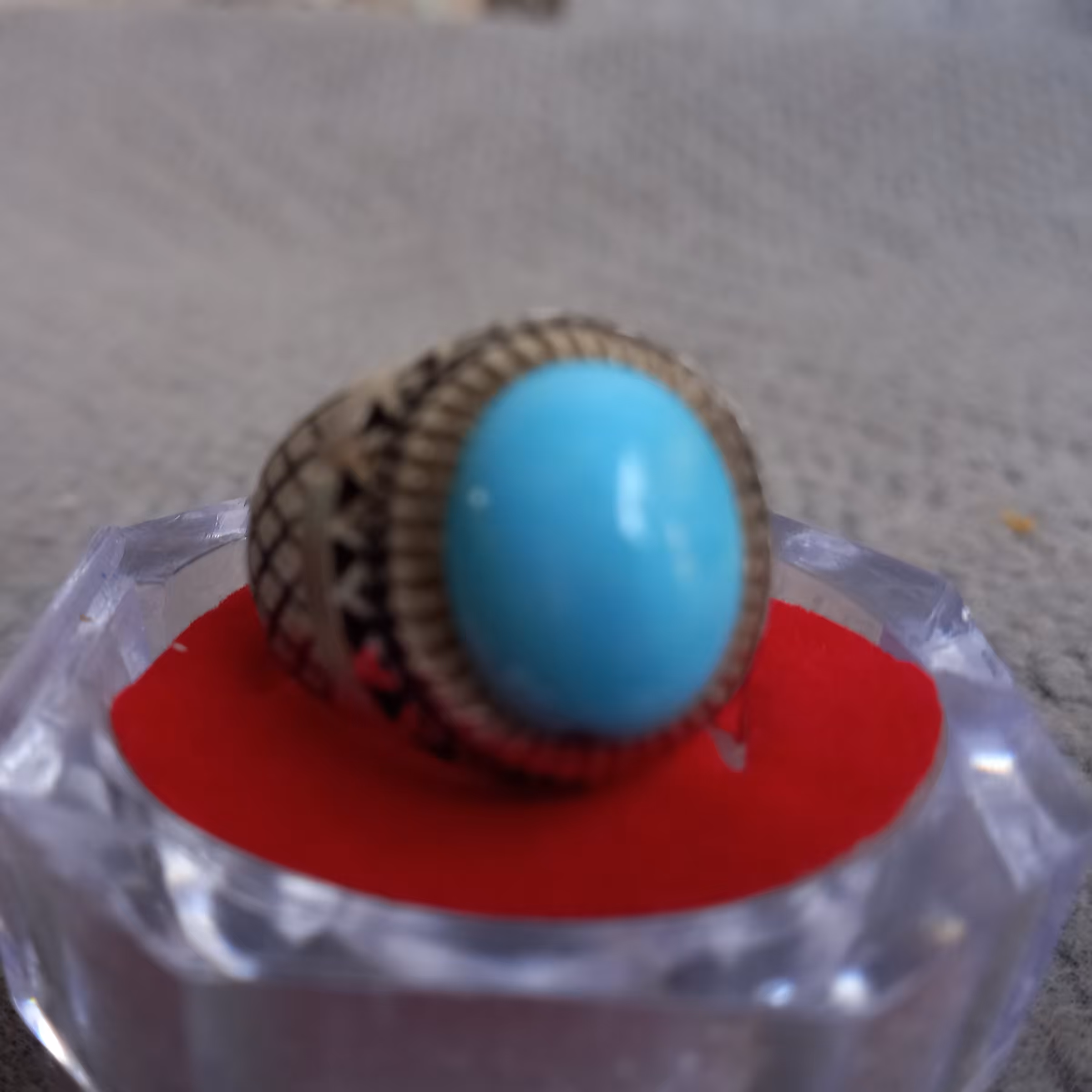 #انگشتر فیروزه نیشابور عجمی طبیعی بسیار خوشدست