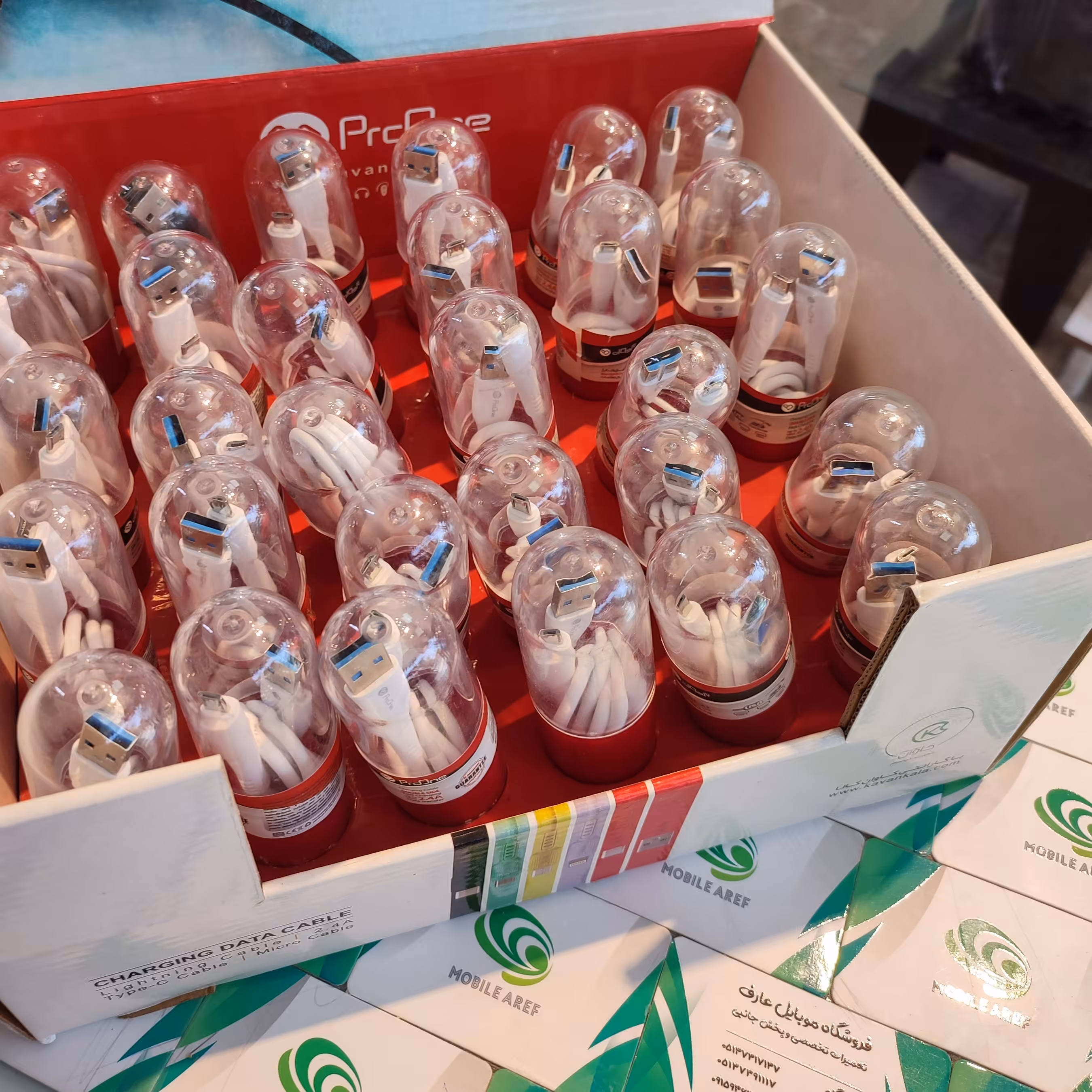 کابل شارژ اصلی  پرو وان  میکرو و تایپ سی گارانتی دار  آمپر 2امپر  انتقال دیتا