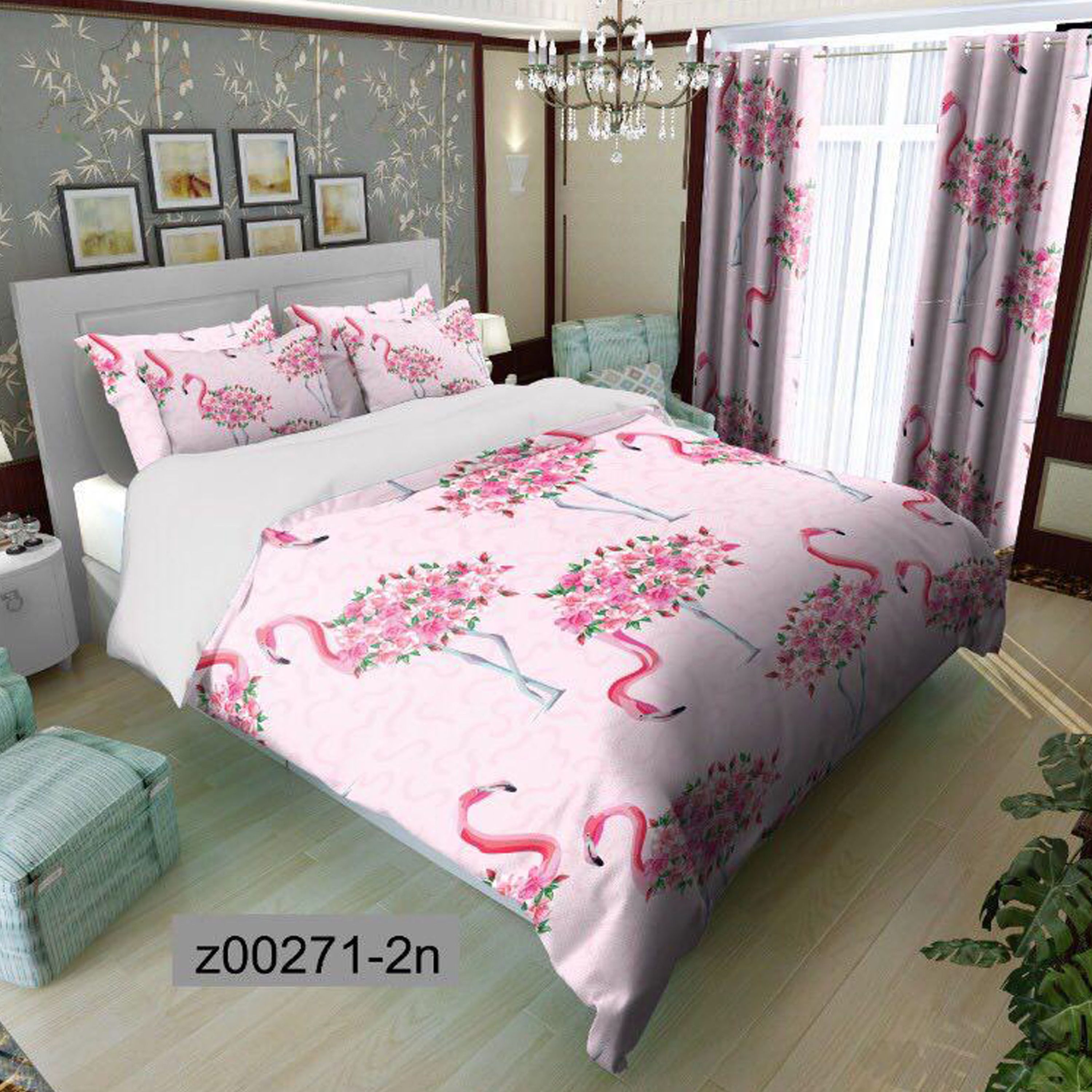 سرویس روتختی 1 نفره تنسل چاپی برندترک لند (Turk Land)  کد z 271