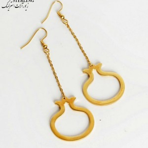 گوشواره انار آویز فانتزی کد:2843