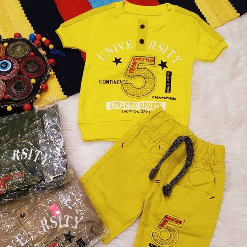 ست تیشرت شلوارک پسرانه فوق العاده عالی