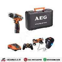 دریل پیچ گوشتی شارژی 12 ولت لیتیوم 2 سرعته آاگ مدل BS12C2Li-