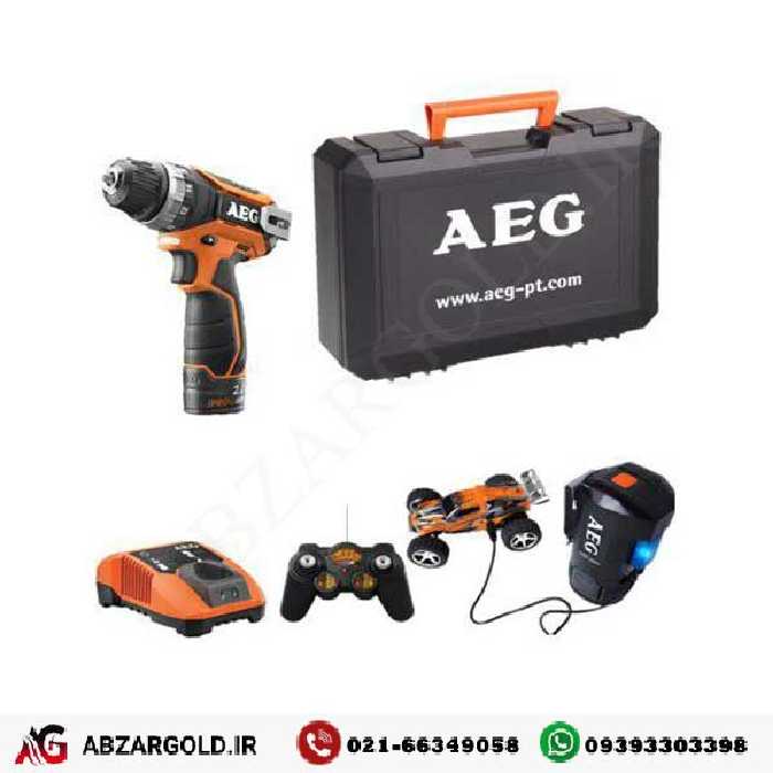 دریل پیچ گوشتی شارژی 12 ولت لیتیوم 2 سرعته آاگ مدل BS12C2Li-