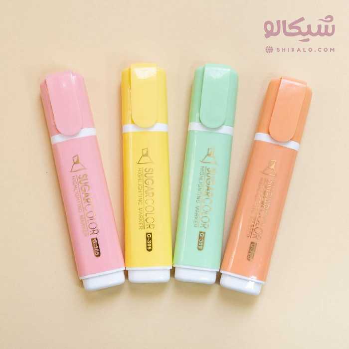 هایلایتر پاستیلی بسته 4 رنگ sugar color