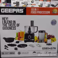 غذا ساز 10 کاره GEEPAS مدل GSB و 800 وات