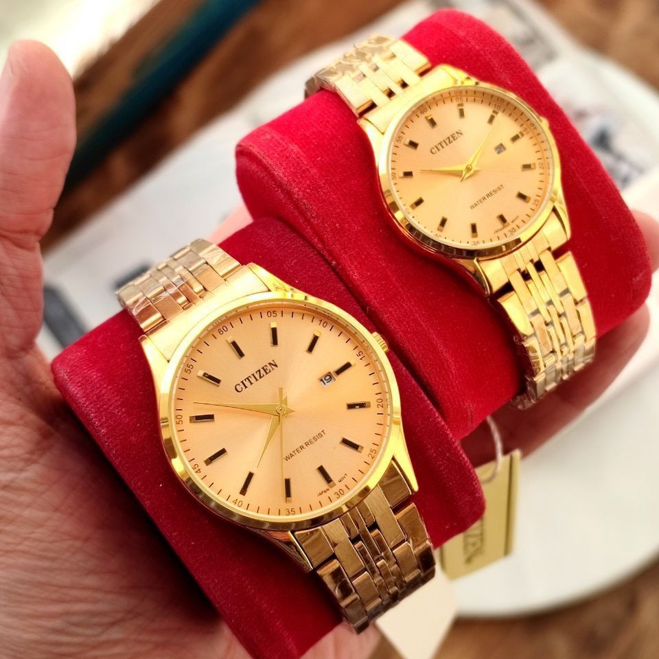ست ساعت زنانه و مردانه طلایی سیتیزن 