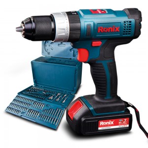 دریل پیچ گوشتی شارژی چکشی 14.4 ولت رونیکس مدل 8614K