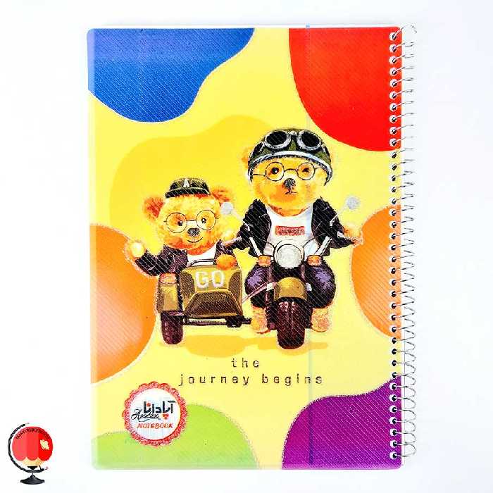 دفتر نقاشی 50 برگ سیمی طرح آقای خوب جلد طلقی آپادانا