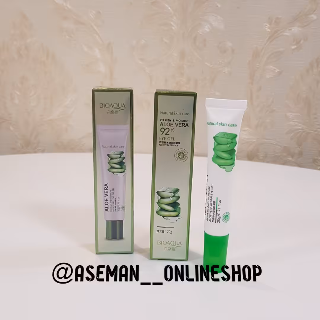 ژل دور چشم آلوورا بیوآکوا حاوی 92٪ ژل خالص آلوورا و آنتی اکسیدان