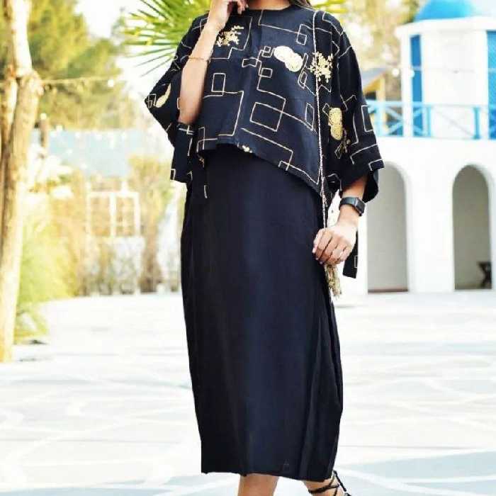 ست دو تیکه خامه دوزی 