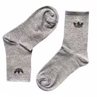 جوراب ساق کوتاه طرح ادیداس رنگ خاکستری سایز 36 تا 41