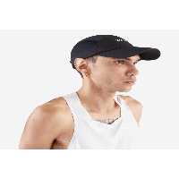 کلاه ورزشی مشکی مردانه و زنانه در حال رانینگ بزرگسالان سیاه V2 Decathlon