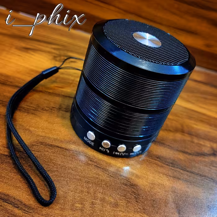 مینی اسپیکر بی سیم مدل WS-887 مشکی براق