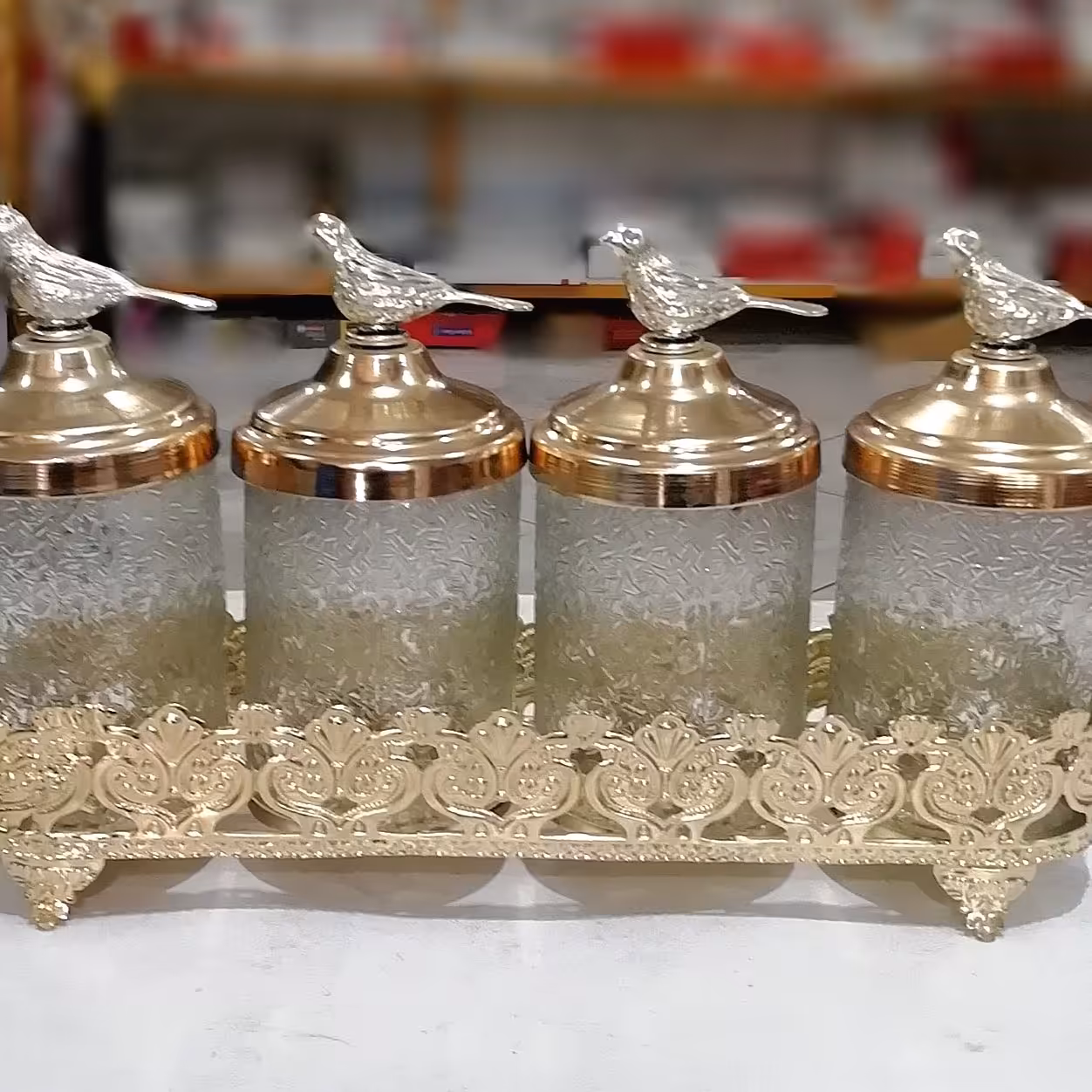 جا ادویه 4 عددی استند دار 